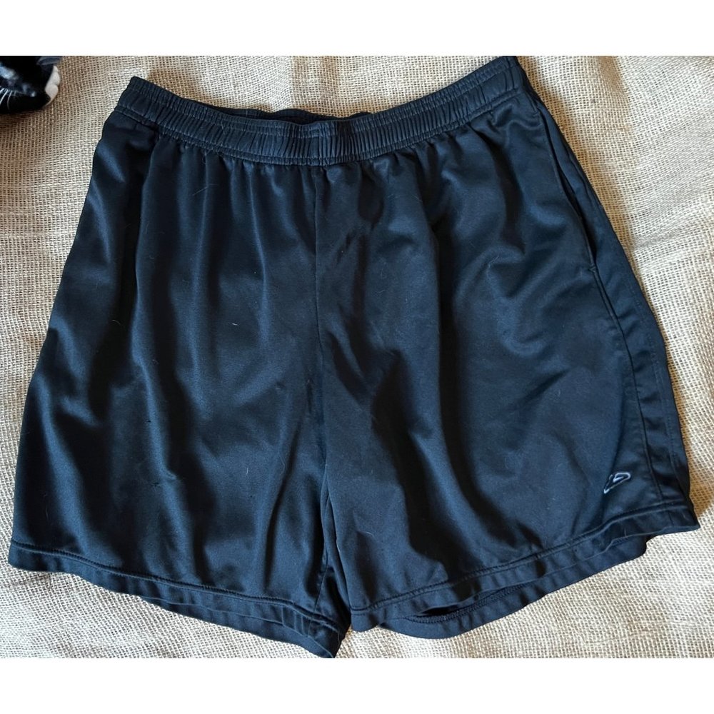 Champion Drawstring Active Shorts Sz L Men's Black Sportswear with Pockets